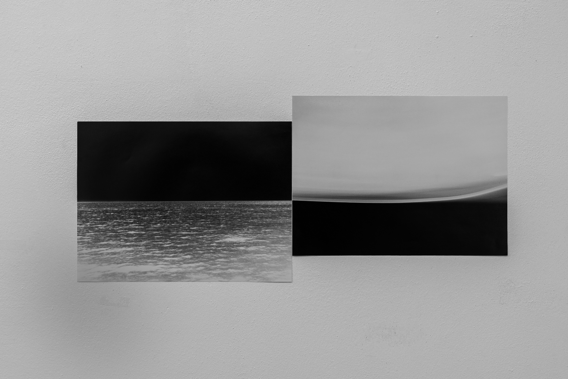Fabiana Casu — dittico fotografico in bianco e nero con orizzonti sovrapposti